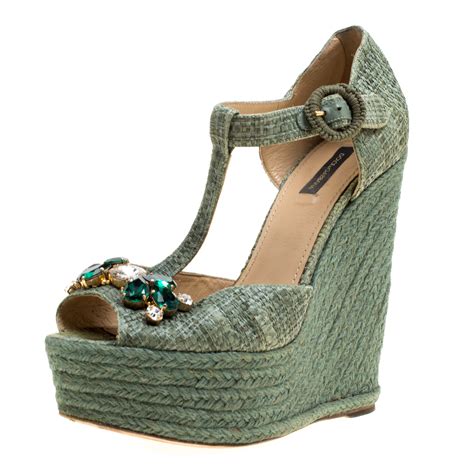 dolce gabbana wedge sandals|dolce and gabbana sandal sale.